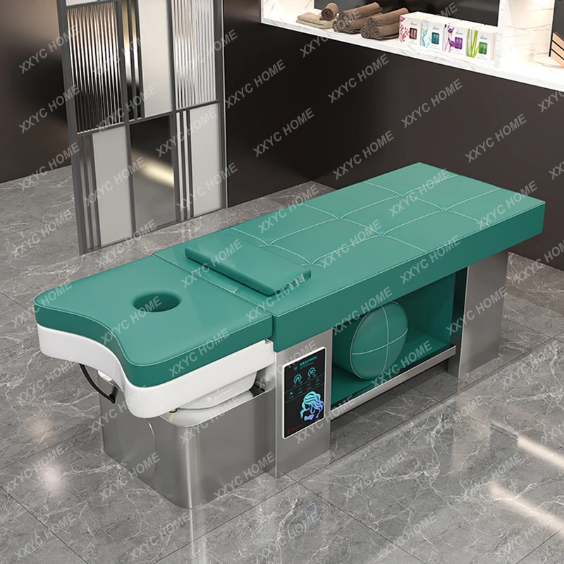

Scalp Treatment Shampoo Chair Luxury Comfort Ceramics Basin Chair Salon Equipments Chair Lettino Massaggio Salon Equipment
