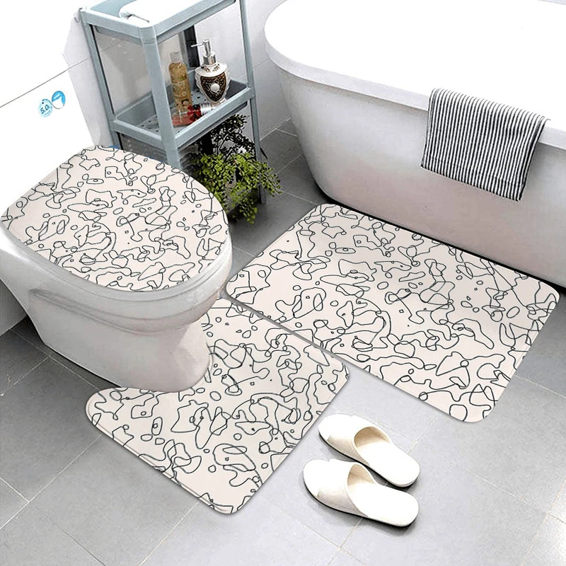 Bedroom American Room Mat Bathtub toilet rug Anti-slip Bath Mat Bathroom Small Rug Shower Foot Entrance Door Mat Kitchen Mat