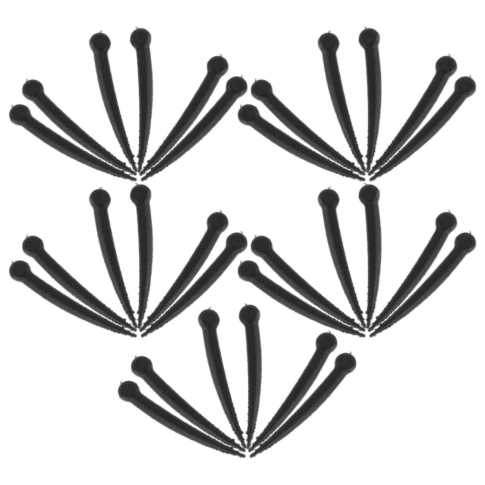 100Pcs Realistic Plastic Bird Beak Insert Black for DIY Craft Supplies Sparrow Pigeon Fake Bird Beak Accessories for Handmade