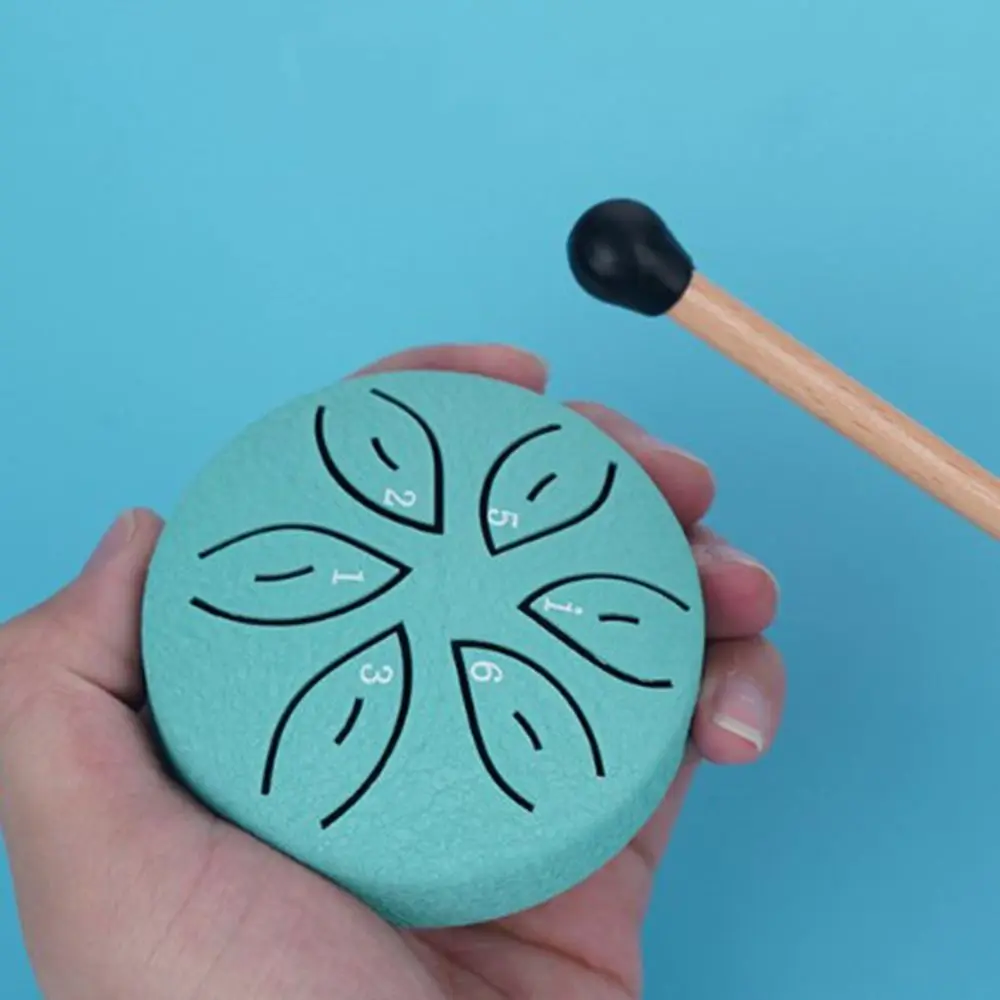 

6-Tone Steel Tongue Drum Set Multicolour Hollow Ethereal Drum Portable Storage Bag Meditation Drum Drum Accessories