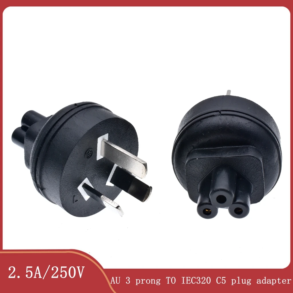 AU 3 prong TO IEC320 C5 3 hole AC Power Conversion Plug,IEC320 C5 socket to SAA pulg power adapter 2.5A/250V