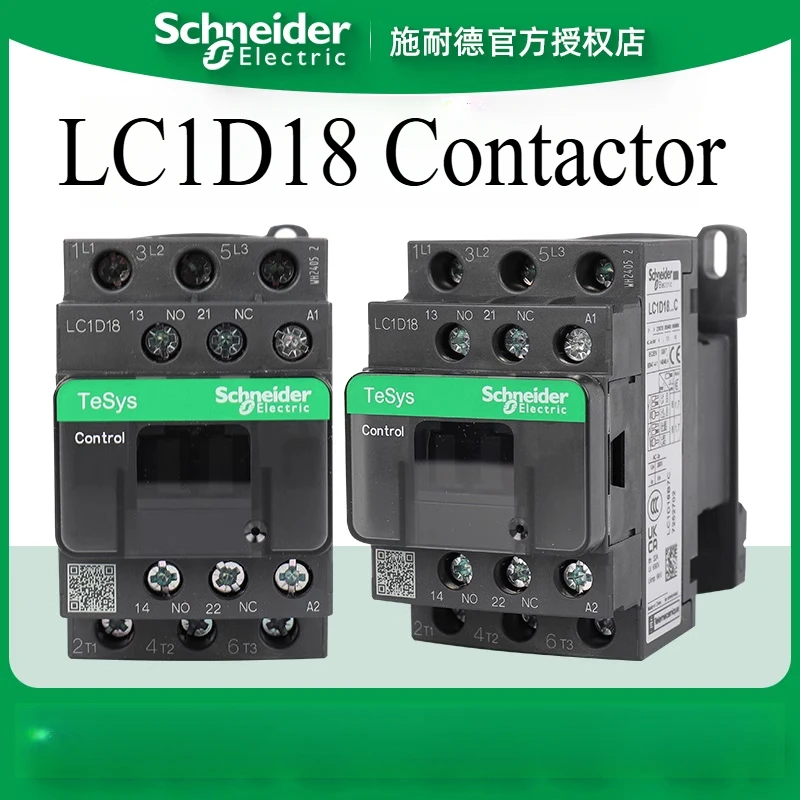 

Schneider Electric LC1-D18 LC1D18M7 B7 CC7 E7 F7 Q7 P7 AC Contactor LC1D18 24V 36V 48V 110V 220V 380V 230V