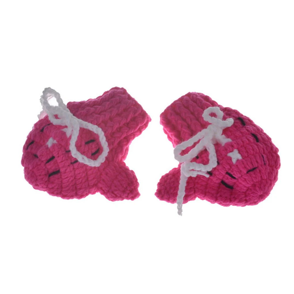 أزياء الملاكمة المحبوكة لحديثي الولادة مصنوعة يدويًا منسوجة للأطفال ملابس دعامة للتصوير الفوتوغرافي الشهري #4