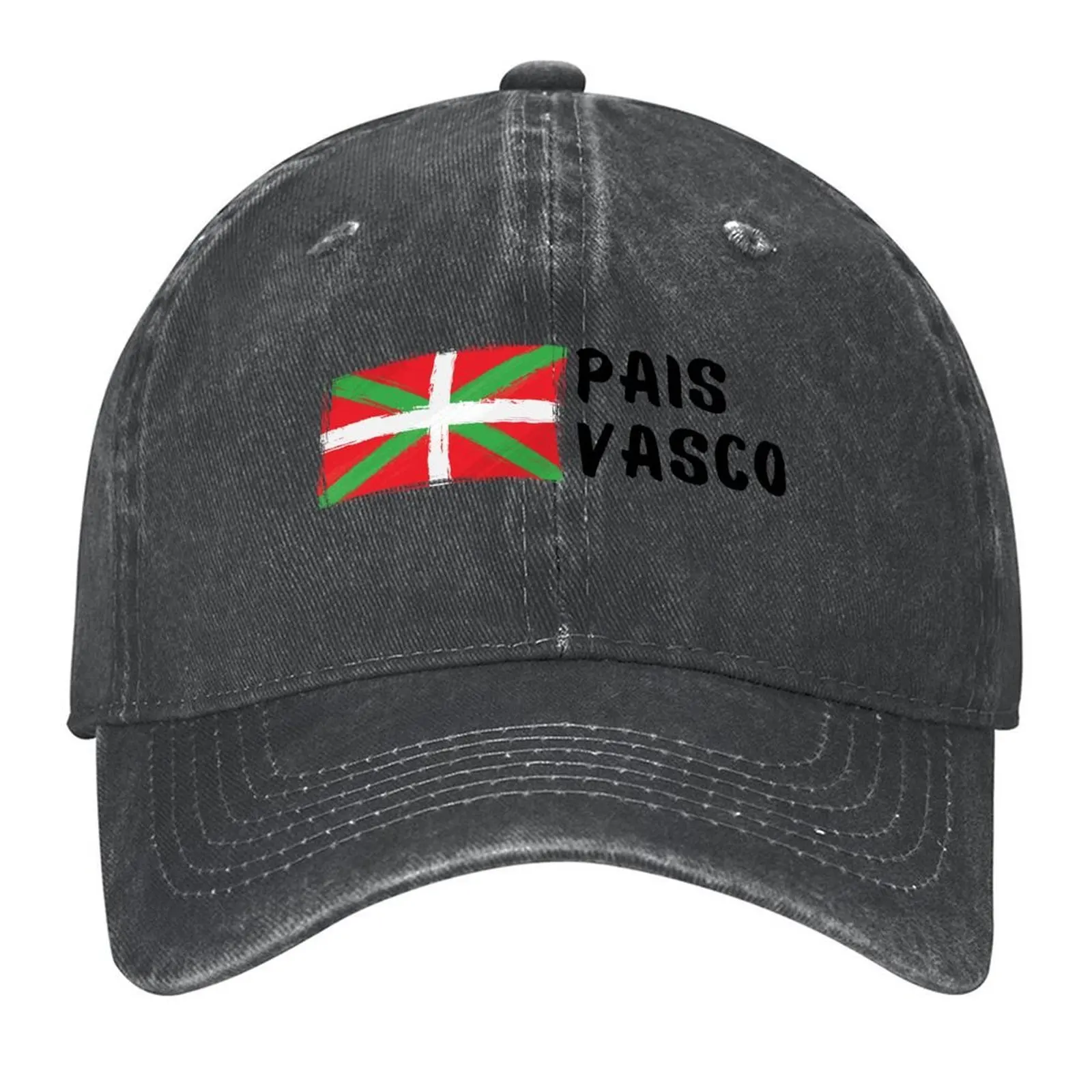 

Pais Vasco ikurria flag lovers Baseball Cap Bobble Hat Golf Hat Luxury Brand cute Caps For Men Women's
