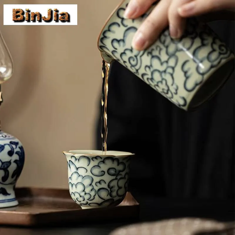 40 مللي الصينية رو فرن السيراميك فنجان الإبداعية زهرة الفم كوب صغير الشخصية براد شاي يمكن فتح وتغذية الكونغ فو Teaset #2