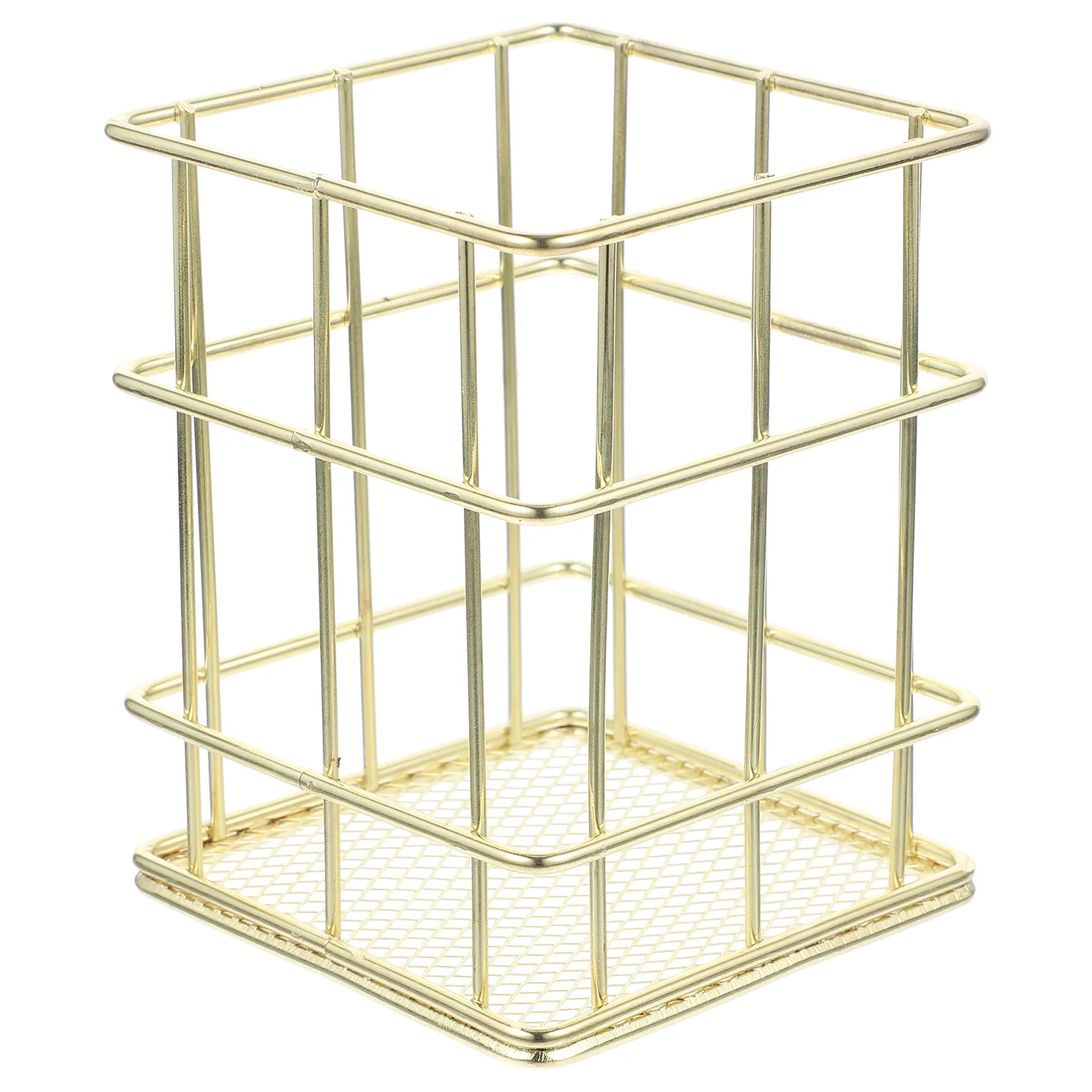 

Compact Metal Pencil Holder Desk Organizer Cup for Pens Pencils Brushes Stationery Storage Home Office School Decoration