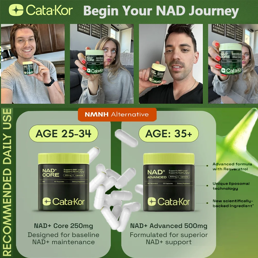 

NMNH NAD+ Добавка Resveratrol для мужчин и женщин — NAD CORE 250 мг, NAD ADVANCED 500 мг — Поддержка старения и регенерации клеток