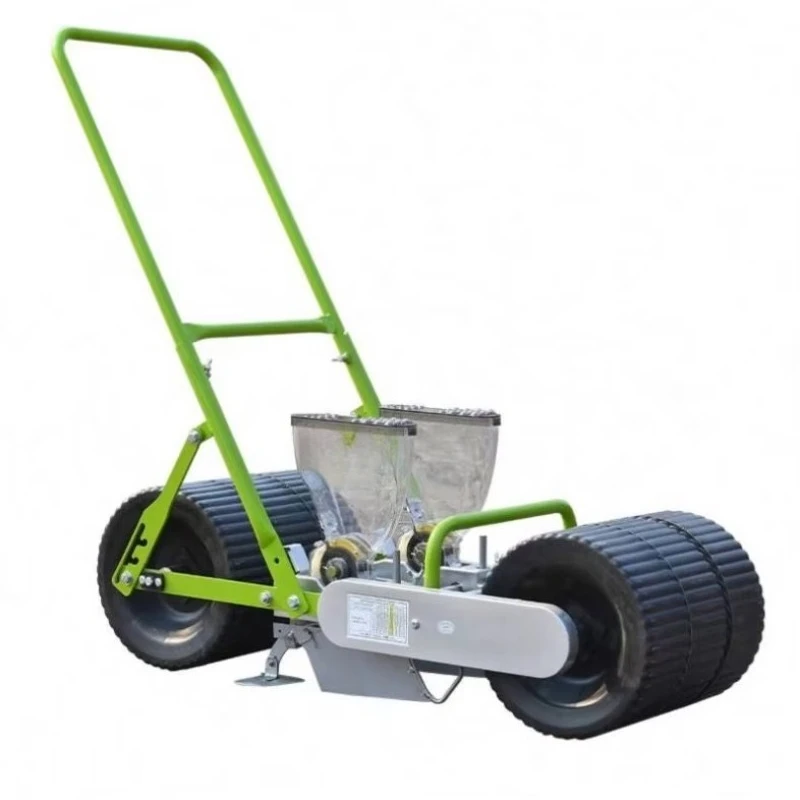 Hand pushed vegetable seed machine, radish, parsley, grain and flower seeder