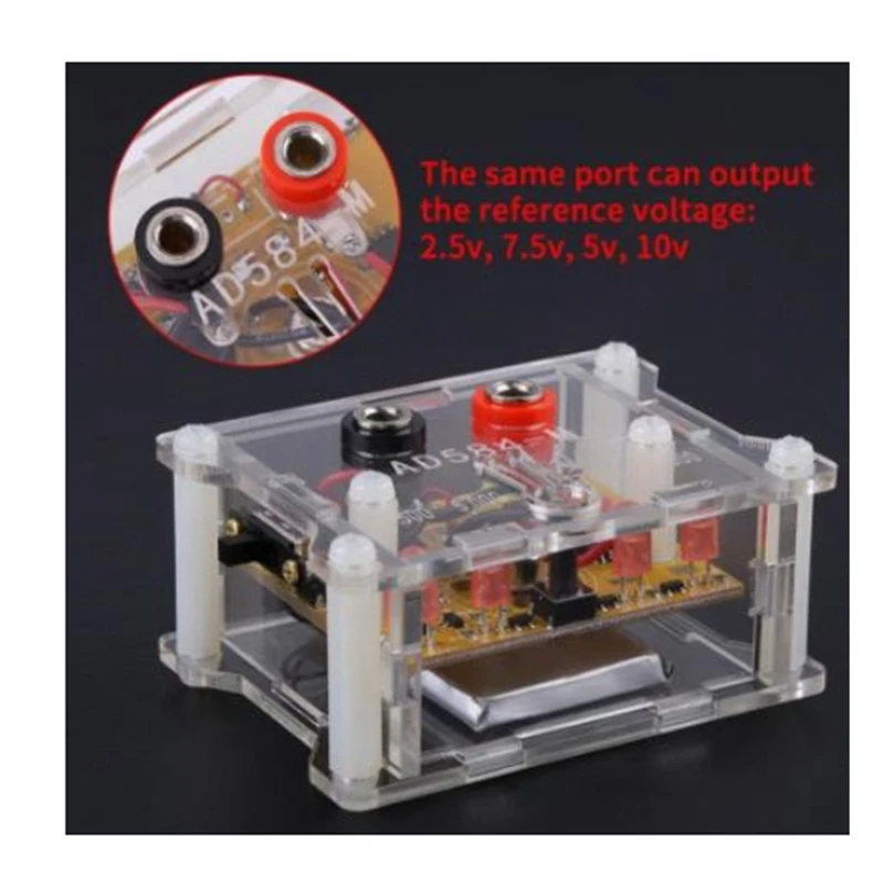 AD584 Reference Module With Transparent Housing 2.5V/7.5V/5V/10V 4 Channel High Precision Voltage Reference Module