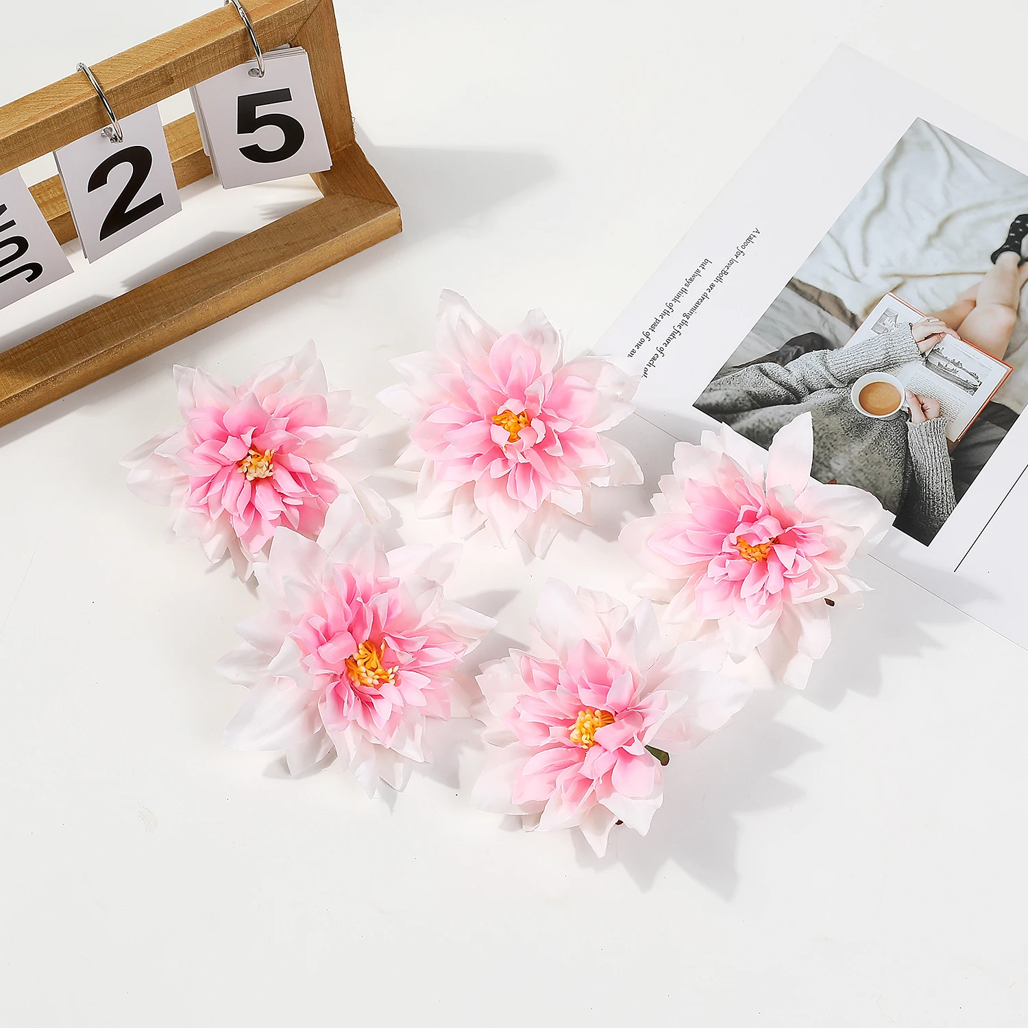 5/10 Stücke 10 cm Künstliche Pfingstrose Blumen Köpfe Pflanzen Gefälschte Blume Wände Party Weihnachten Home Decor Fotografie Hochzeit Dekoration – Detail 13