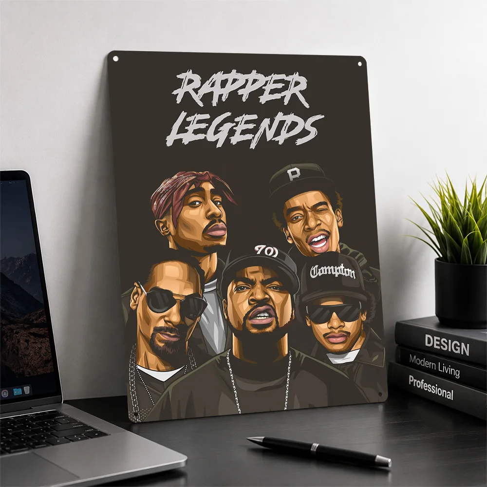 rap soul Metal Poster Modern Wall Art Customized Retro Tinplate Sign for Bedroom Office Home Decor Unique Gift Room Decoration