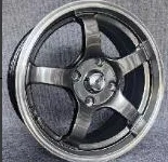 15 Inch JDM TE37 Alloy Wheels Bronze Gunmetal Black For 4x100 Compact Hatchback Drift Sport Car Rims