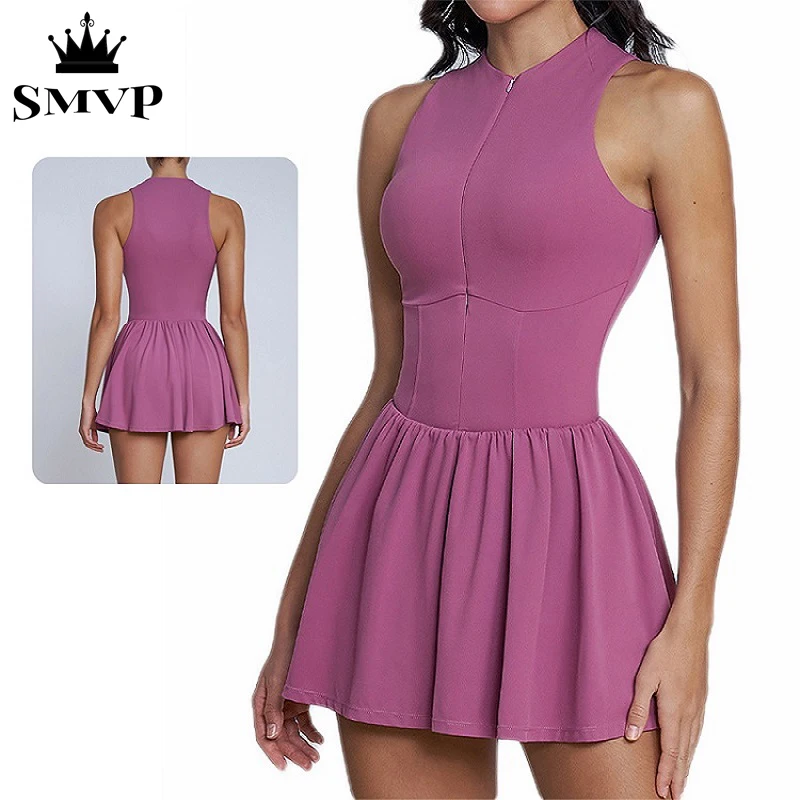 

Smvp fake two-piece dress skirt yoga tights women's sportswear yoga suit one-piece fitness exercise clothes