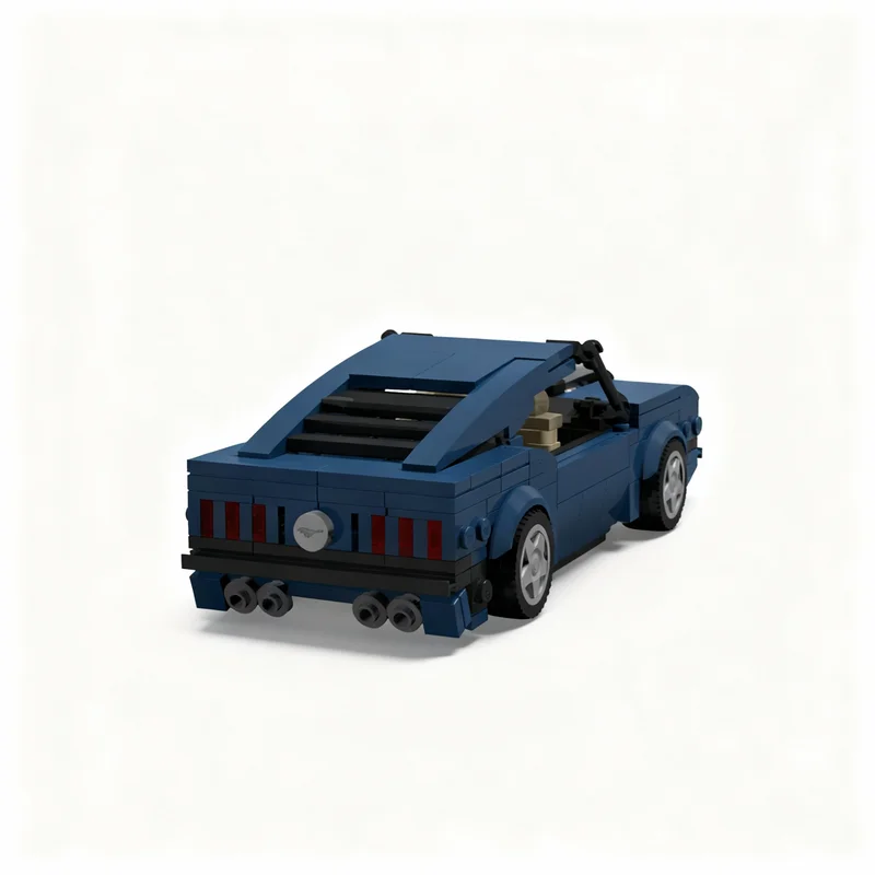 

325PCS MOC City Champions Super Car Classic Pickup Mustang Mach 1 Model Technology DIY Creative Assembly Bricks Display Gift Set