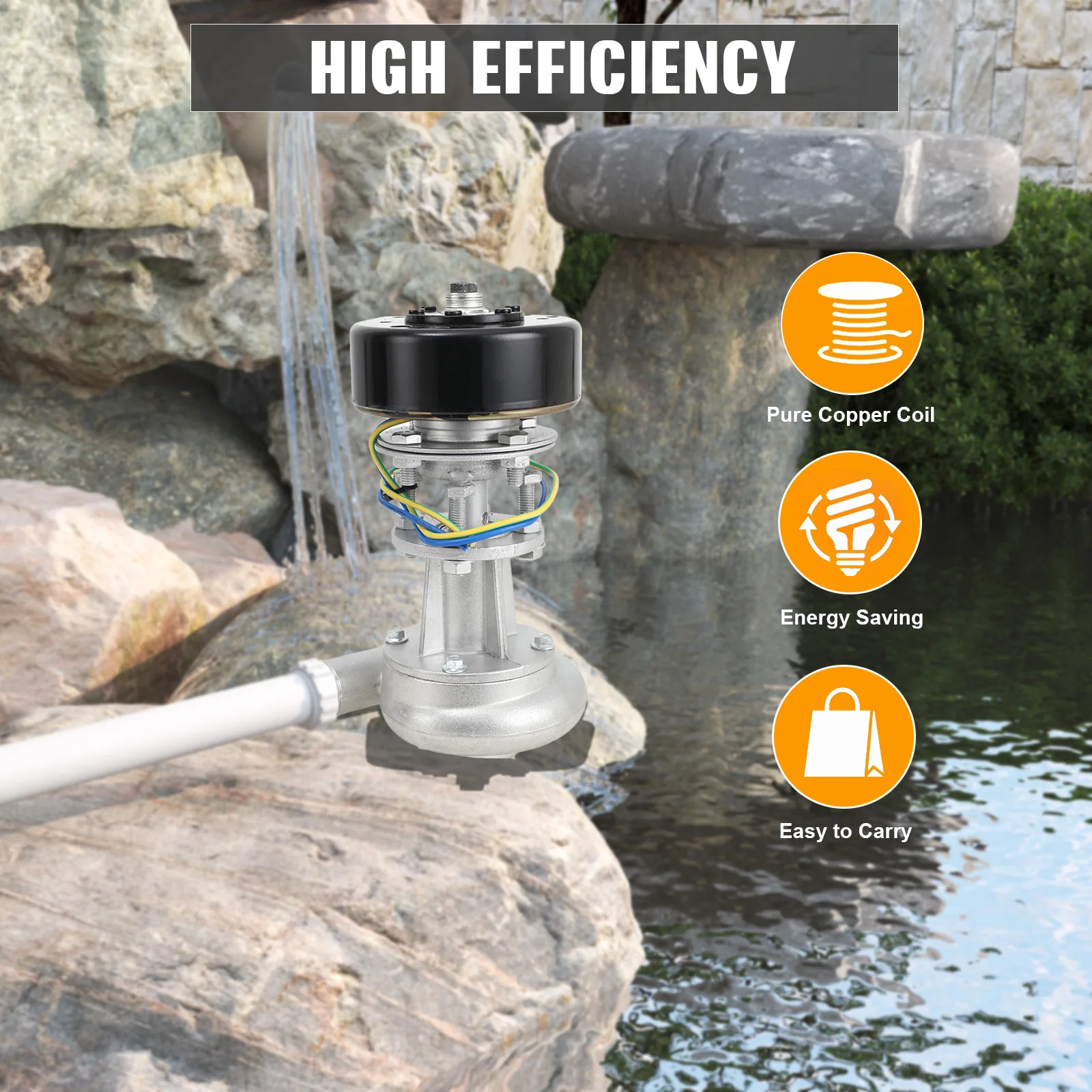 1000W Hydroelectric Snail Impact Generator Water Turbine Generator Hydro Power Station 3500 rpm Micro-Water Turbine Generator