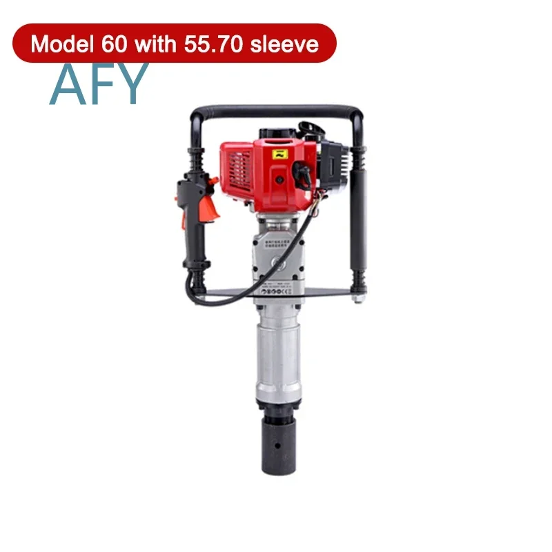 Deposit! 52CC Two Stroke Petrol Engine Hand Held Piling Machine for Farm Highway Construction Vibration Absorbing Spring 100MM