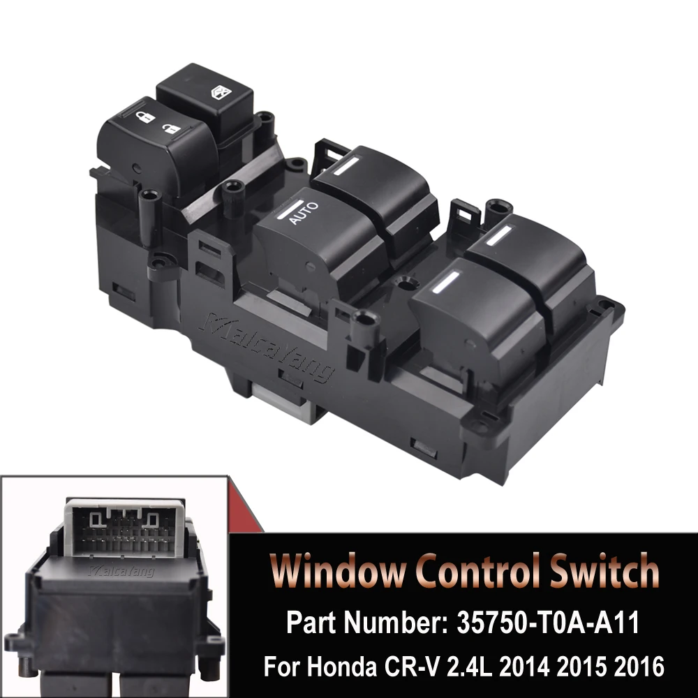 High quality New Auto Window Control Switch 24Pins For Honda CR-V 2.4L 2014 - 2016 35750-T0A-A11 35750-TOA-A11 Car Accessories