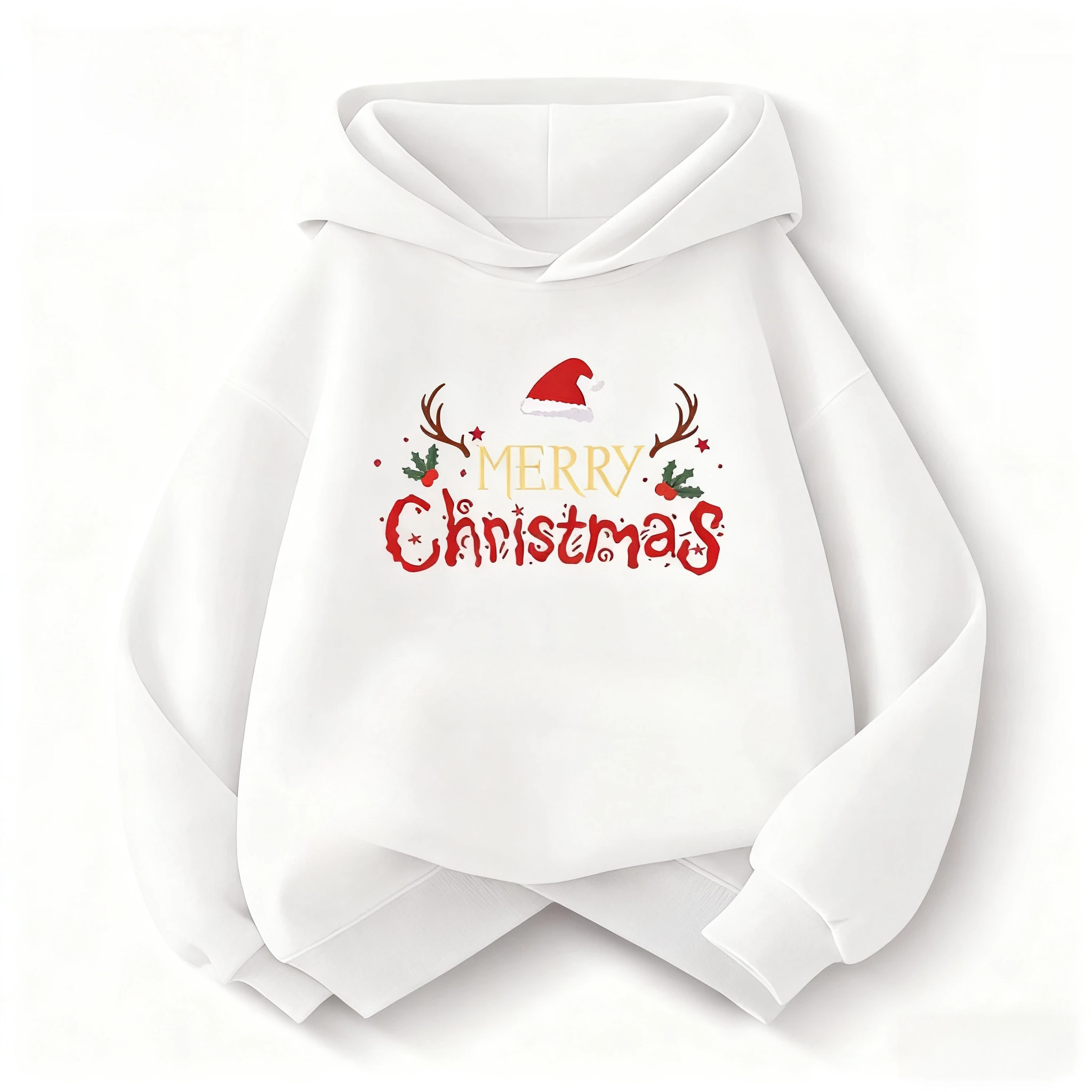 عيد الميلاد لطيف أزياء الأطفال مقنعين البلوز BoyGirl الخريف الشتاء اليومية في الهواء الطلق عطلة عارضة فضفاض دافئ لينة رياضية #3