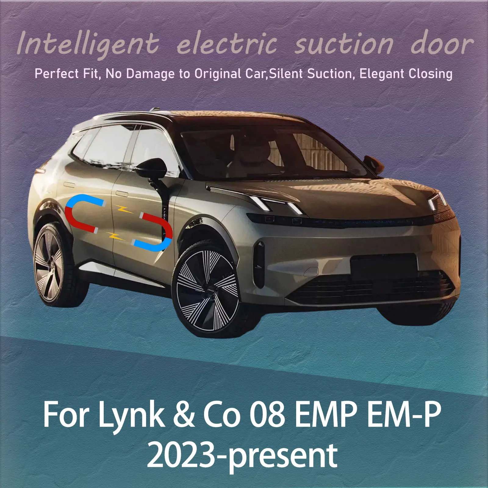 Electric Soft Close Door Kit For Lynk & Co 08 EMP EM-P 2023+ Auto Silent Anti-Slam Suction Door System Automatic Quiet Closing