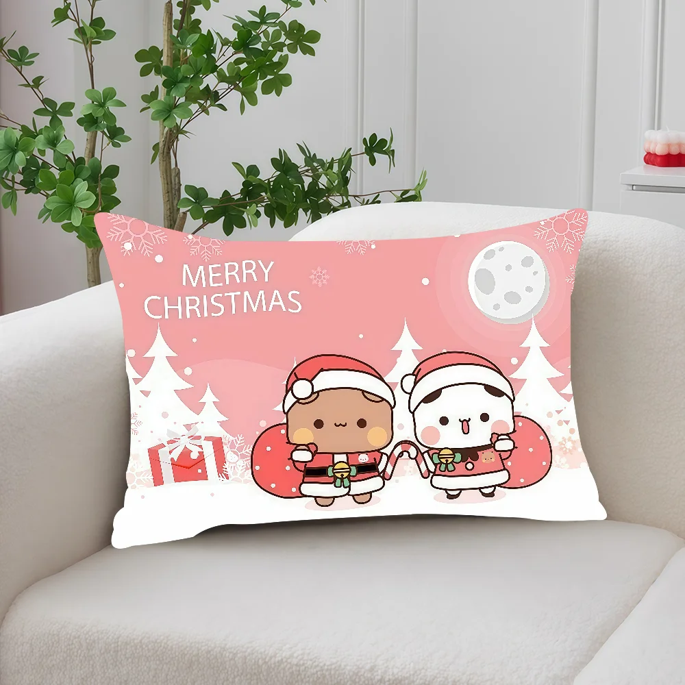 Cartoon dudu bubu Christmas cushion cover Office Rectangle Pillow Cover Home Coffee Shop Bedding Sofa living Room Hit product