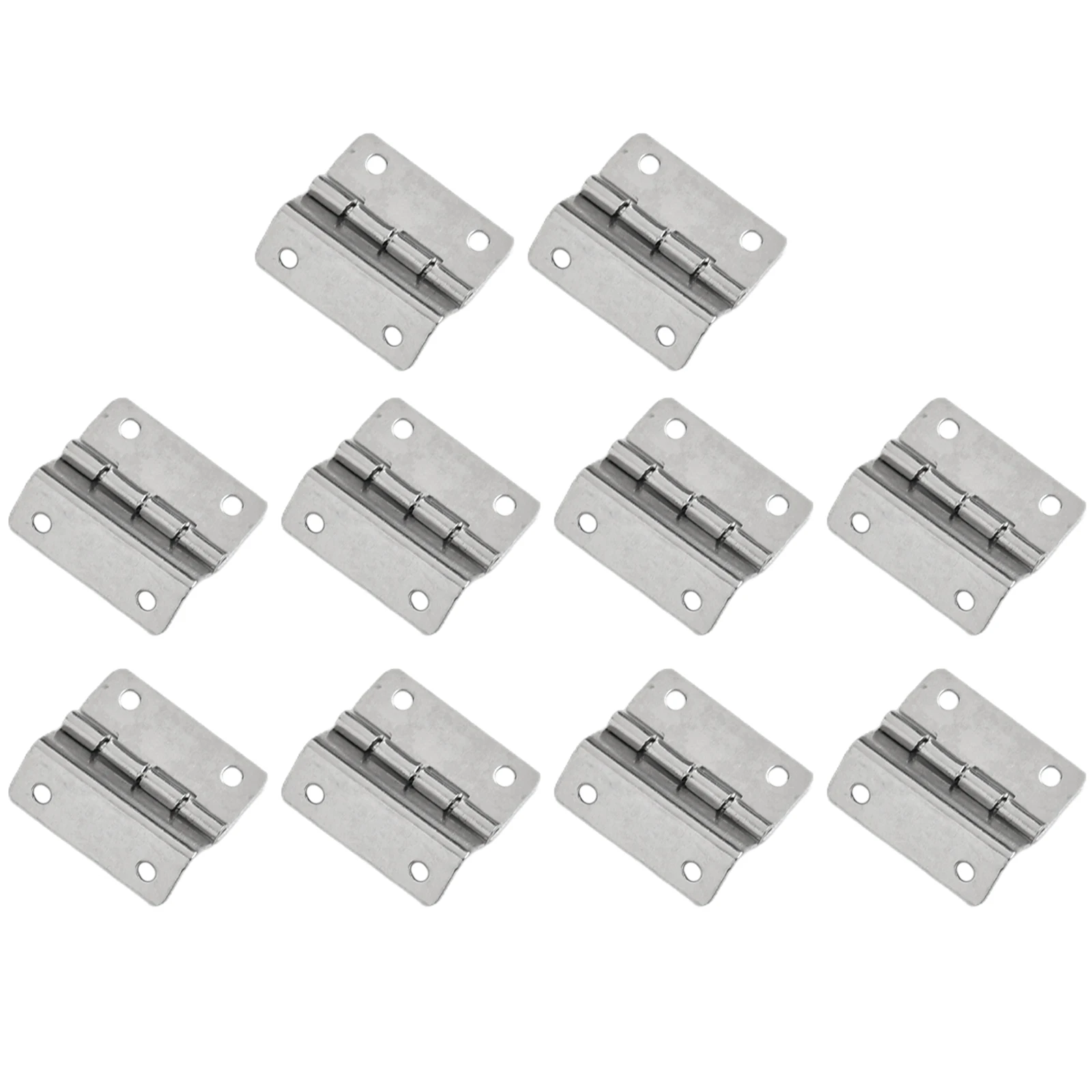 

100 упаковок тройных петель, никелированная металлическая петля для винтажных деревянных сундука, дверей и шкафов, простая в использовании с винтами