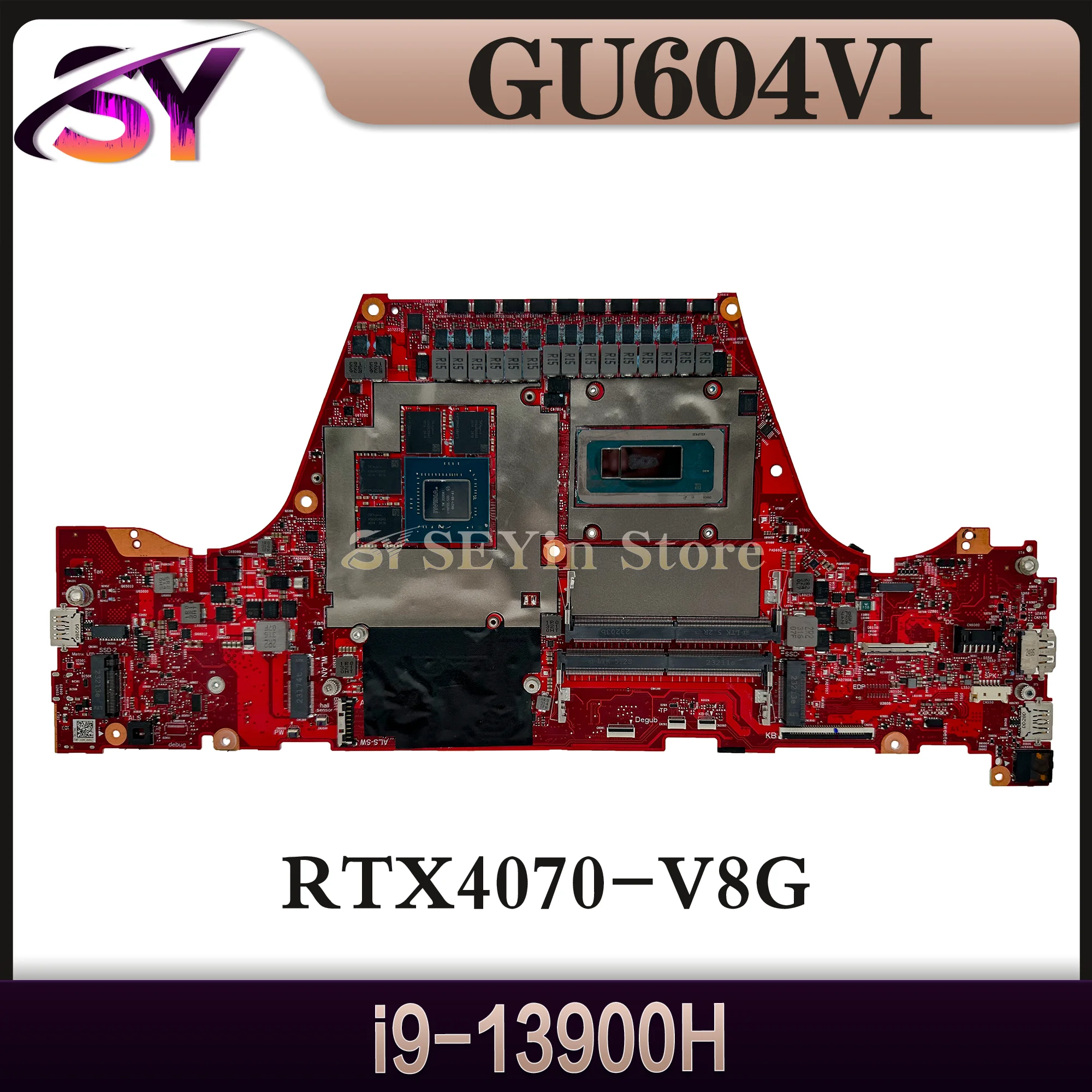 GU604VI Mainboard For ASUS ROG Zephyrus M16 Gaming GU604 GU604V Laptop Motherboard i9-13900H RTX4070-V8G