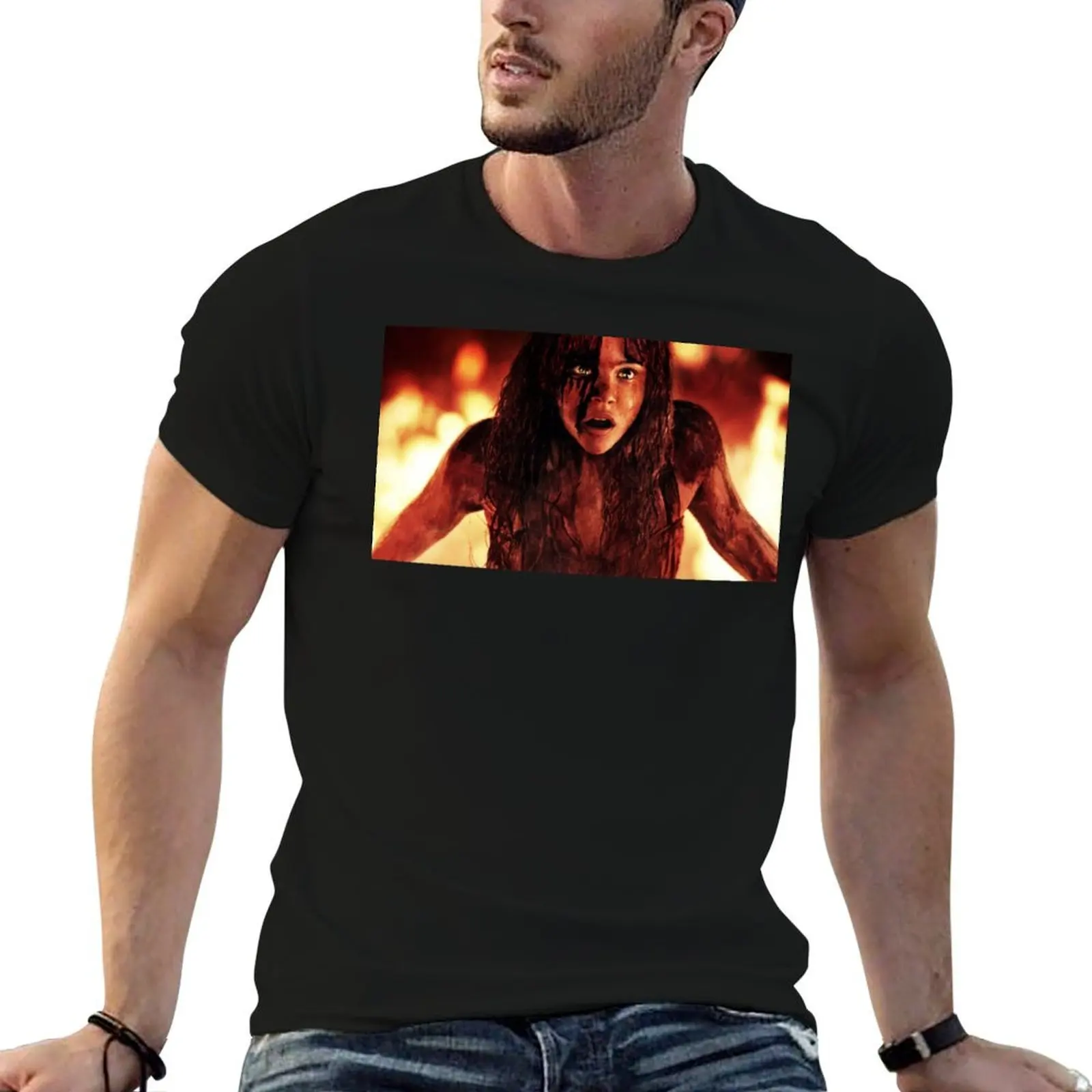 

Carrie Moretz T-Shirt black cotton t-shirt plain for man package t shirts for man graphic funny T-Shirt