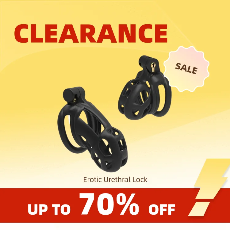 Clearance_Sex Toys for Men Adult Hot Sale Waist Belt Male Chastity Cock Cage Penis Sleeve Cockrings Erotic Urethral Lock BDSM Bo