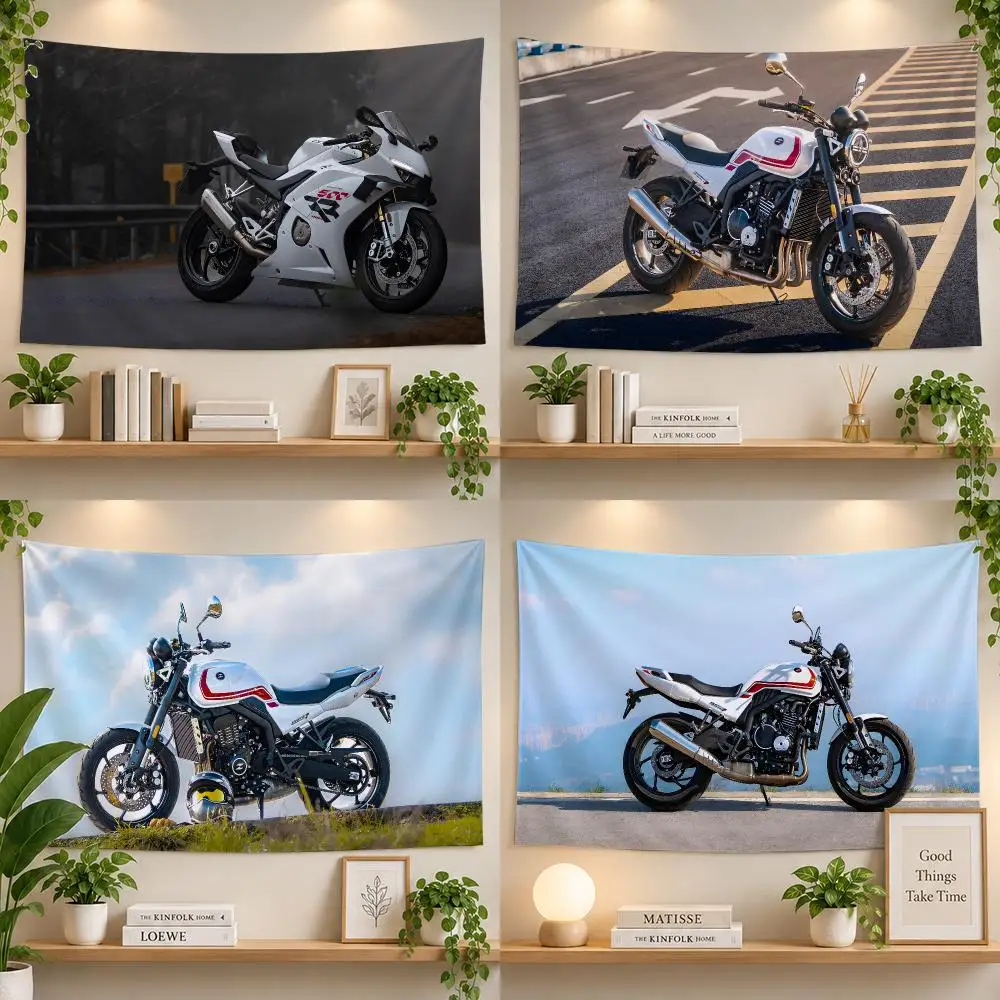 Moto ZXMOTO Racing Bike Street Style Flags Personalized Banner Flag Room Dorm Camping Picnic Garage Bar Outdoor Wall Decor