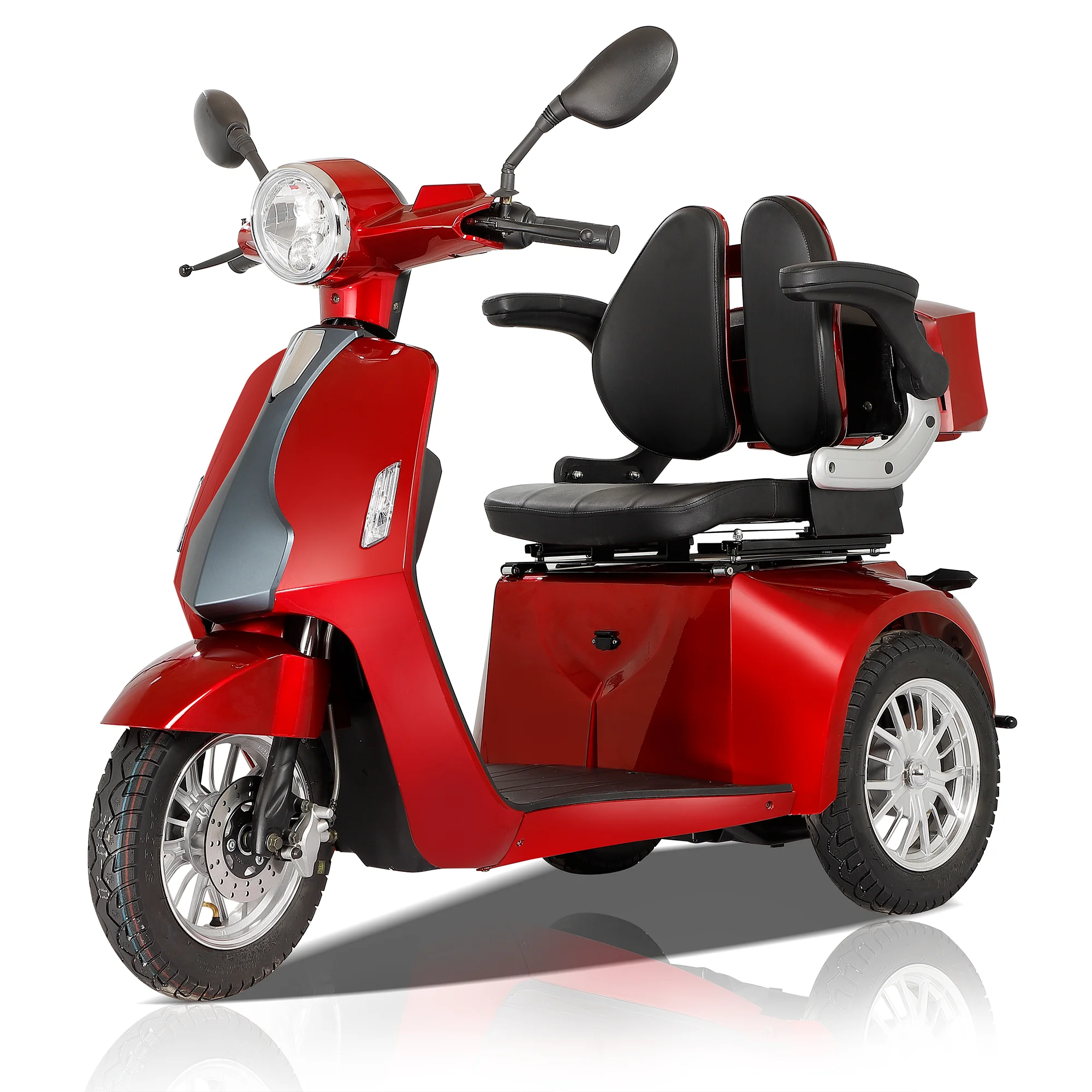 Scooter électrique de haute puissance, trottinette mobile avec grand signal réfléchissant