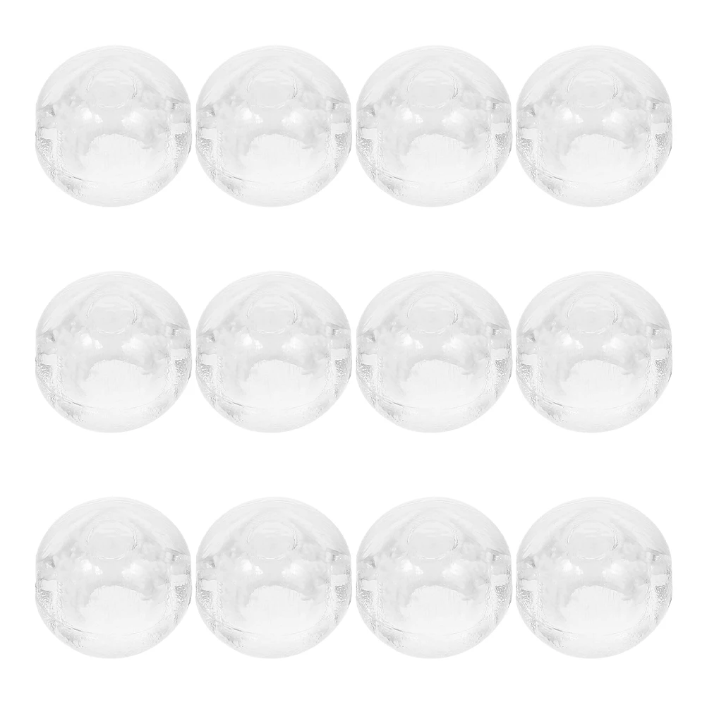 

30 pcs Bead Buckle Holder Blind Chain Ball Stopper Beaded Crimp Cord Pom Stops Fixture Replacement Connector Clear Vertical