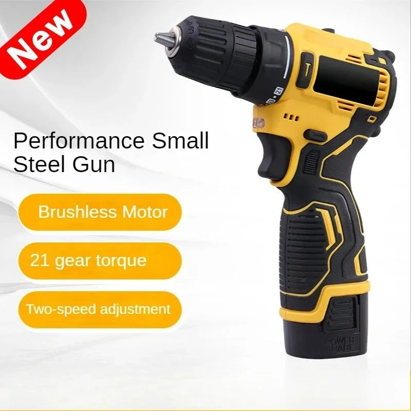 18V Brushless Electric Impact Wrench Drill 3000rpm Cordless Driller Driver Screwdriver Li-ion Battery Electric Power Drill Tools
