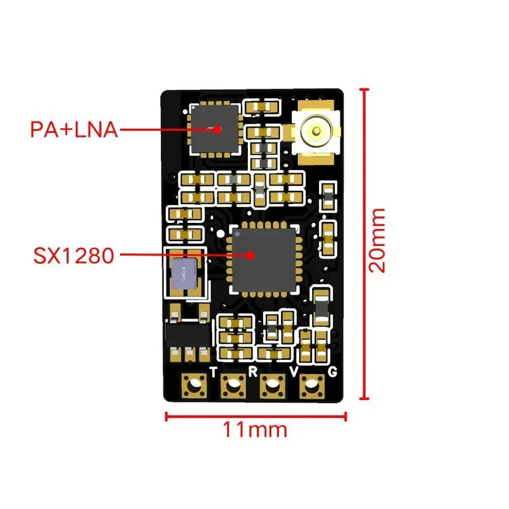 HPXGRC 2.4GHz ExpressLRS ELRS Micro Receiver, Long Range RX for FPV Drone