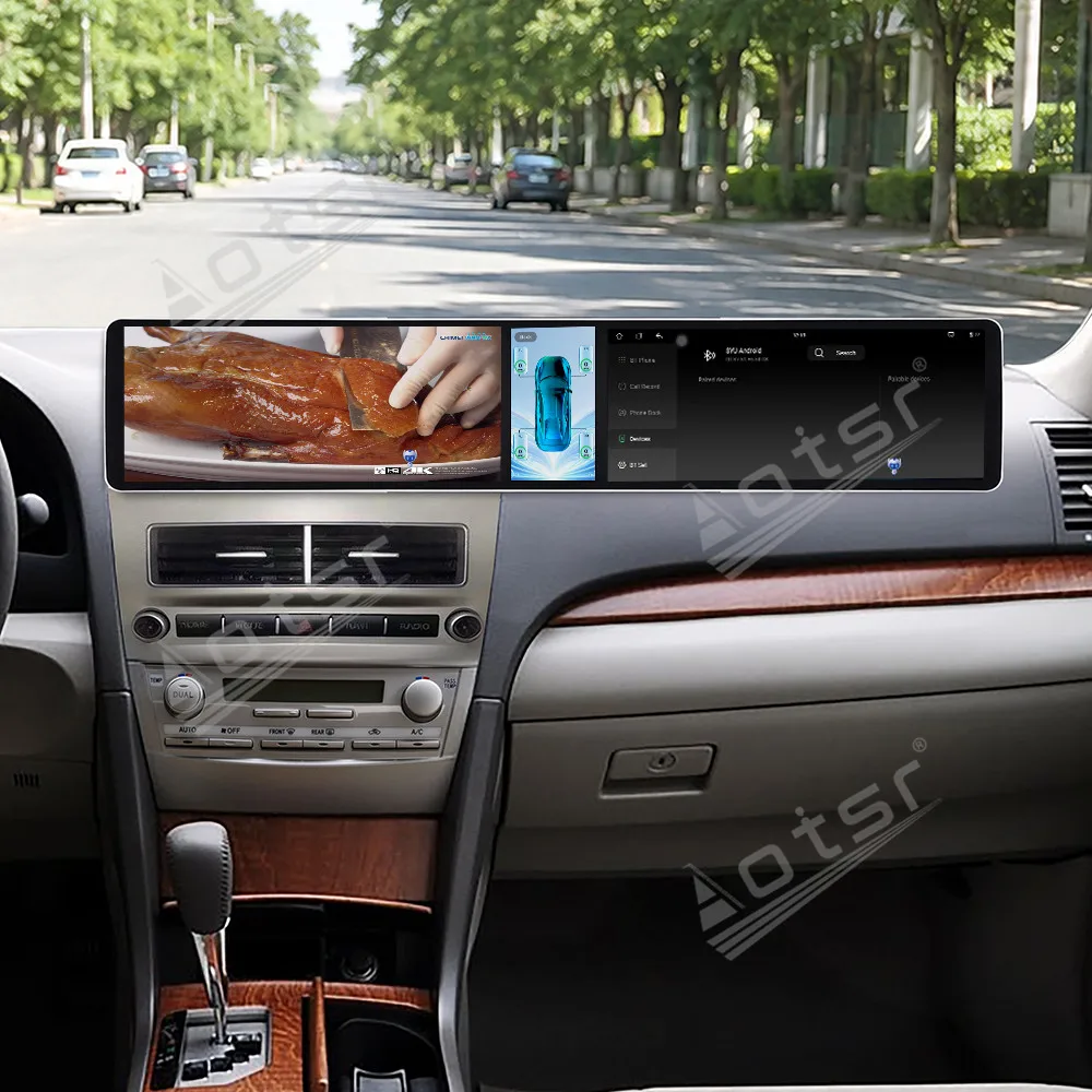 Triple Screen Android Radio For TOYOTA Camry 2006~2011 Car Stereo CarPlay Android Auto Navigation Multimedia Player Head Unit
