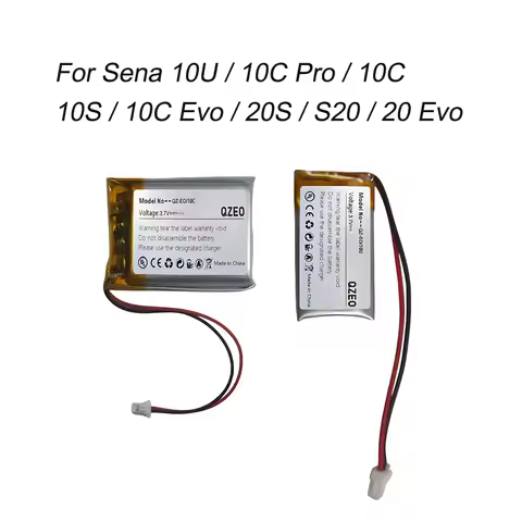 Replacement For Sena 10U 10C Pro 10S Evo 20S S20 20S Evo Bluetooth Helmet Headphone Battery