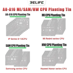 RELIFE RL-044 IP/MI / SAM/HW Series CPU Integrated Steel Stencil Set Protection Integrated Tin Planting Steel Stencil