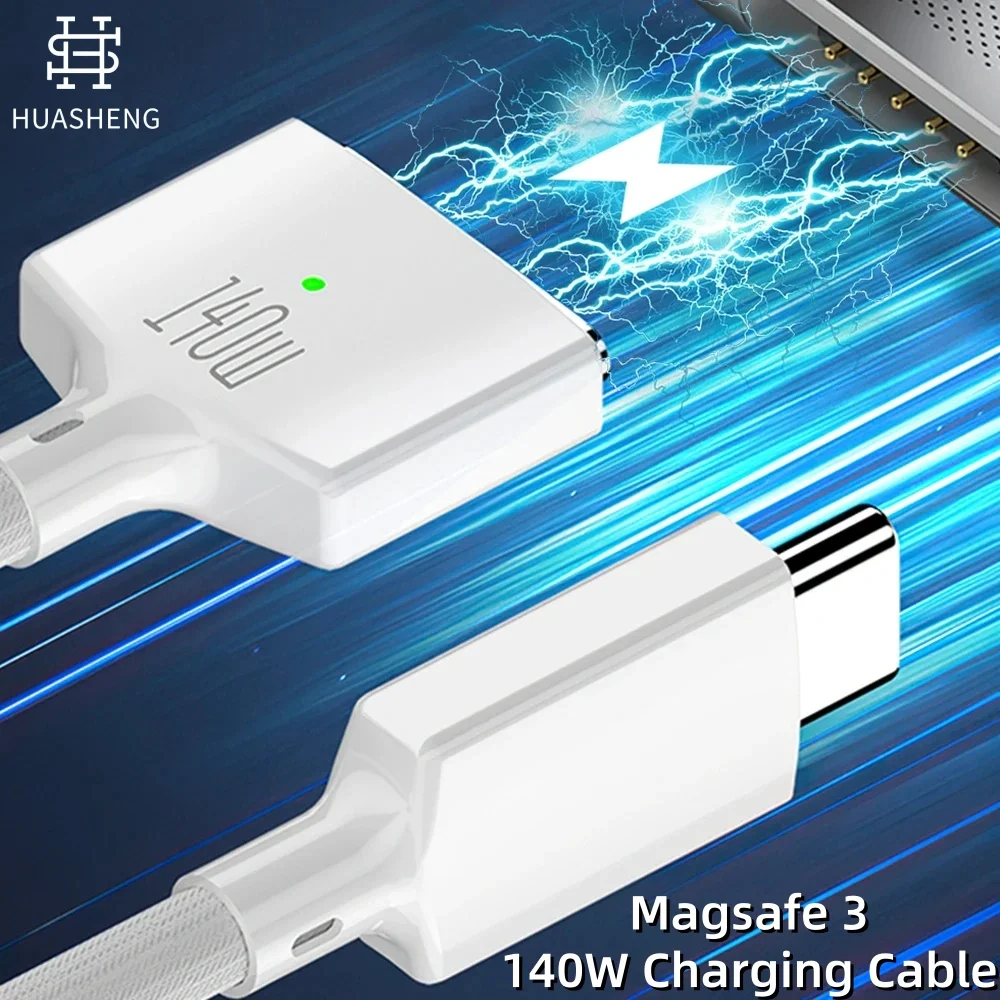 

Type-C PD 140W Fast Charge Cable USB-C To Magsafe 3 Cable For MacBook Air/Pro Fast Charging Converter Charging Cord