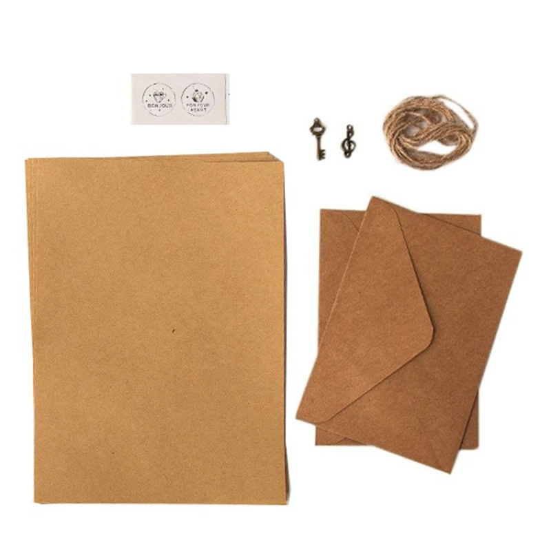 Vintage Kraft Paper Writing Paper European Style Paper For Letter Writing Letter Paper Stationery 13 12Piece