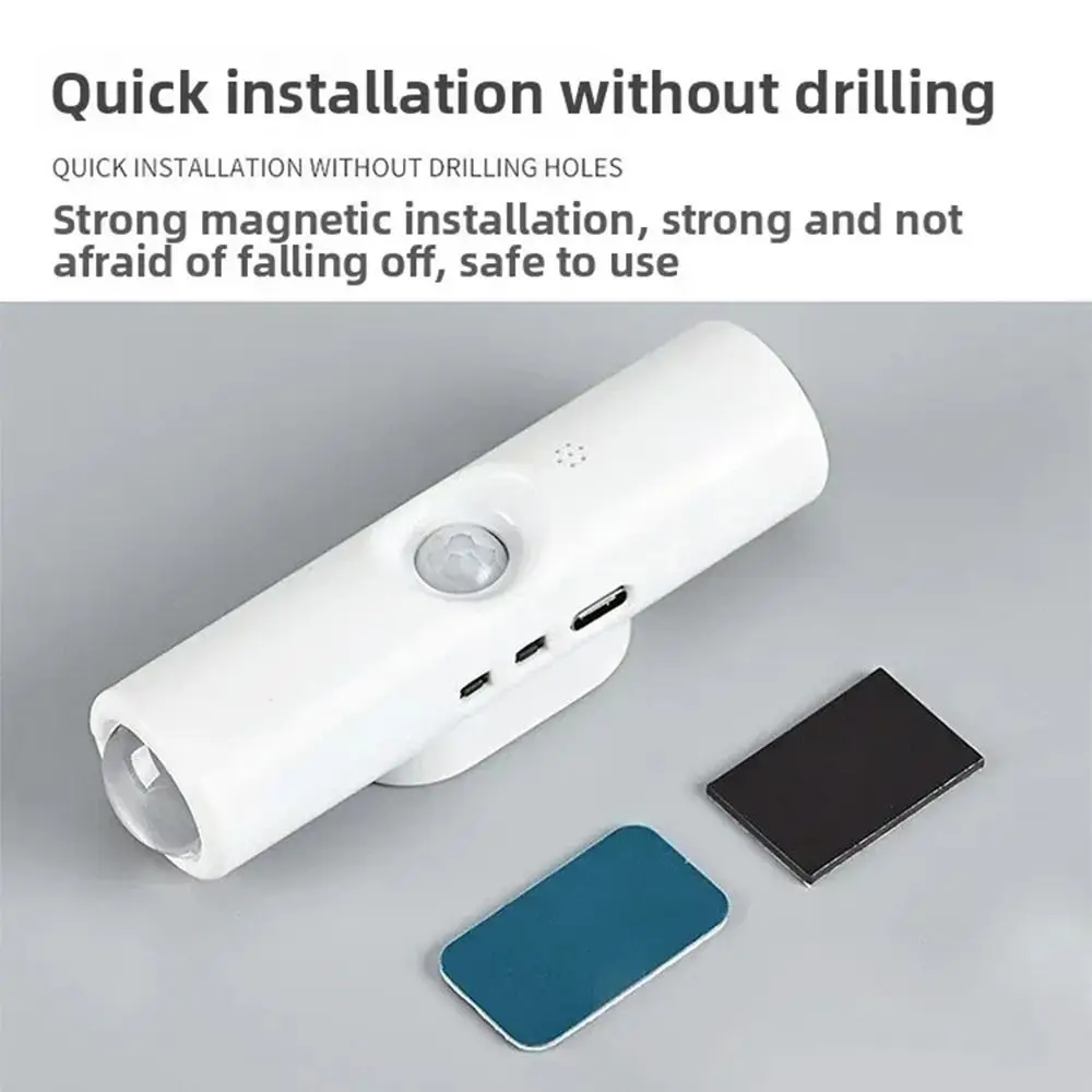 Wireless Sensor Night Light 3/7 Colors Changing Portable Wall LED Lamp Rechargeable USB Charging LED Closet Light