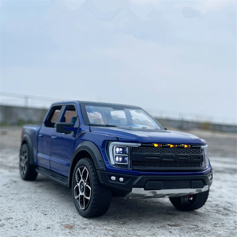 

1:20 Ford Raptor F150 сплав пикап модель автомобиля литой под давлением металлический внедорожник модель автомобиля звук свет моделирование детская игрушка в подарок