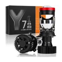 2 uds 100W Y7D H4 faro LED superbrillante coche H4 Mini bombilla de lente de proyector 6000k 30000LM lámpara de luz LED Turbo de haz alto y bajo