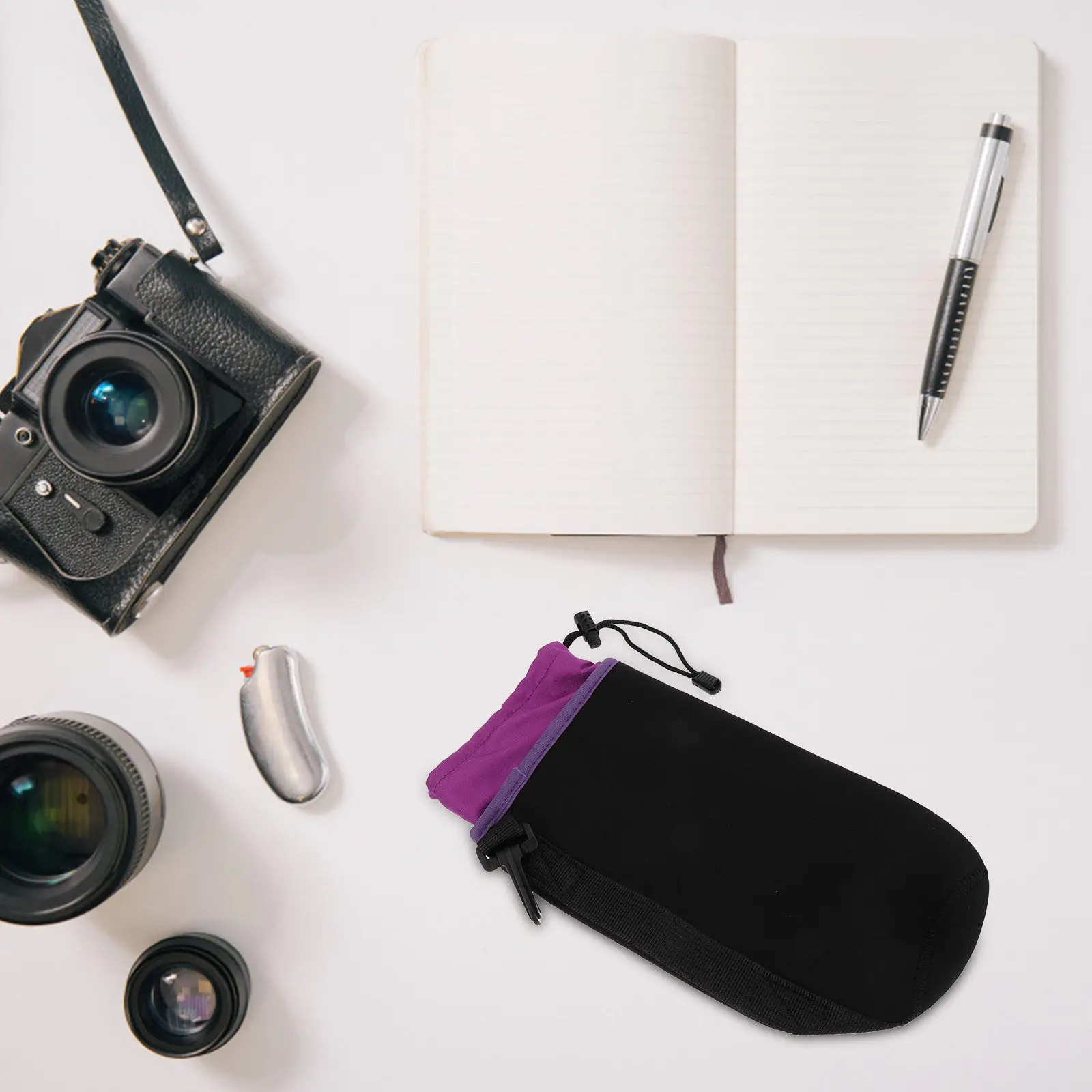 capa-protetora-para-lente-de-camera-xl-a-prova-d'Agua-e-choque-bolsa-espessa-de-neoprene-resistente-a-poeira-e-areia-para-lentes-dslr