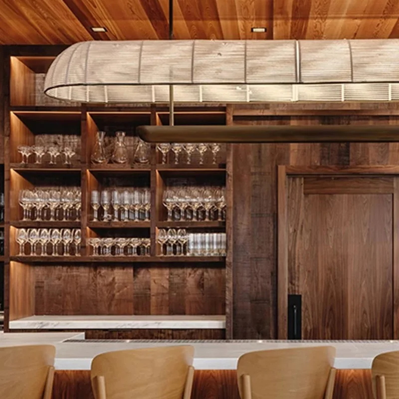 مصابيح زخرفية طويلة من نسيج الروطان على شكل قارب ، تصميم صفحة الخروج #3