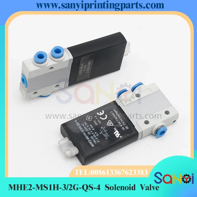 1 Piece Heidelberg Solenoid Valve MHE2-MS1H-3/2G-QS-4 For Printing Machine Parts