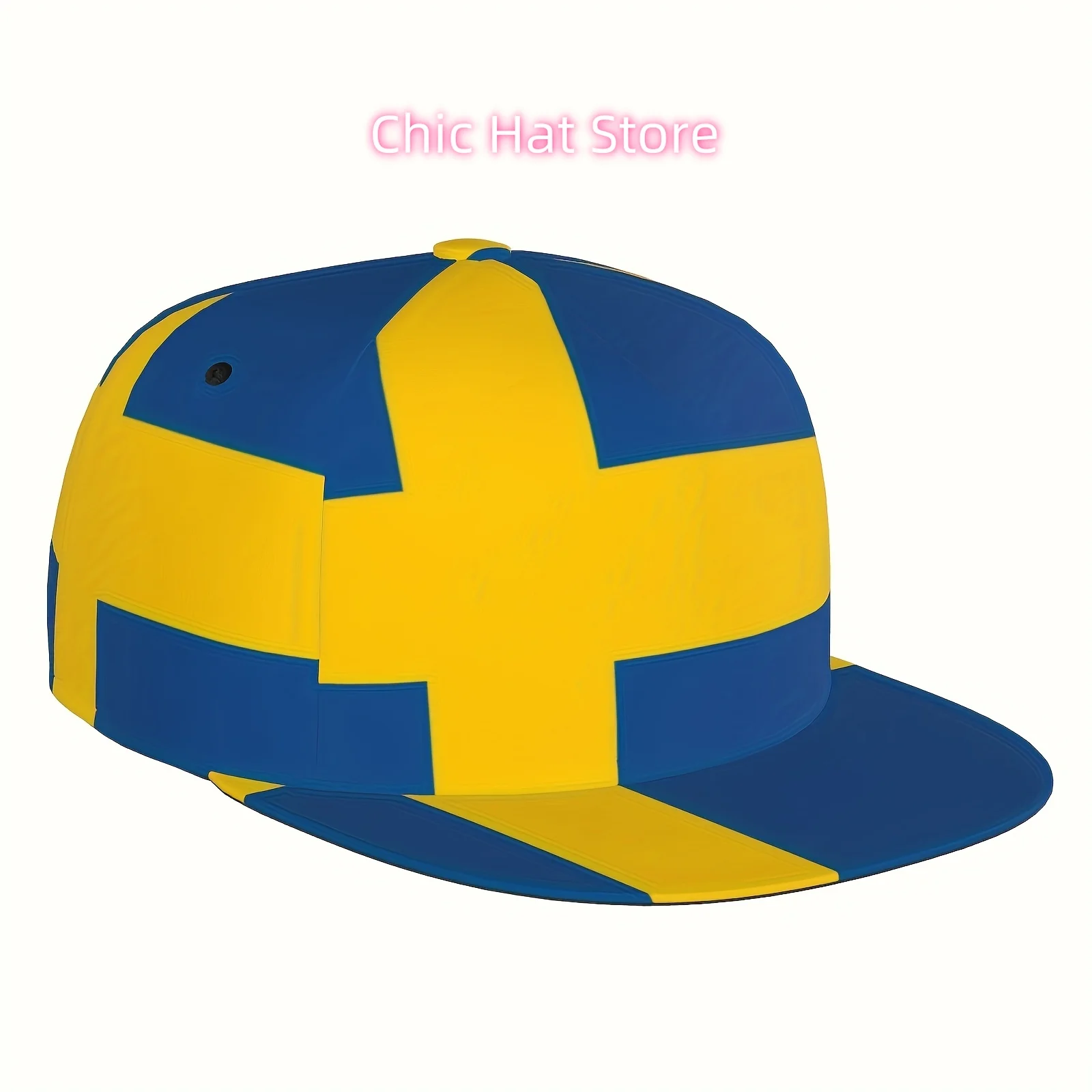1pc, Baseball Cap, Golf Cap, Swedish Flag, Men's and Women's Sports Fashion, Suitable for Seasonal Running Exercises and Outdoor