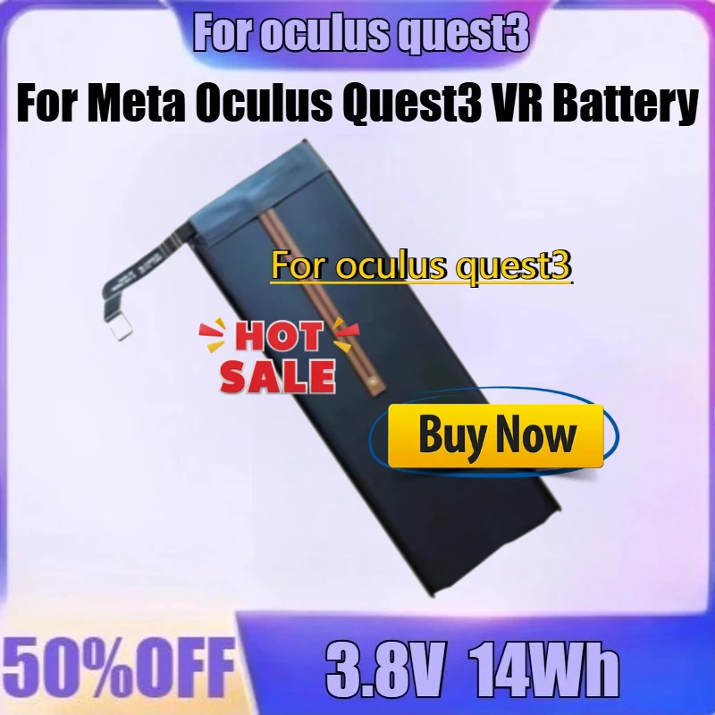 

For Meta Oculus Quest3 VR Battery 890-02297-B VR Glasses Battery New High Quality Battery for Oculus Quest 2 3