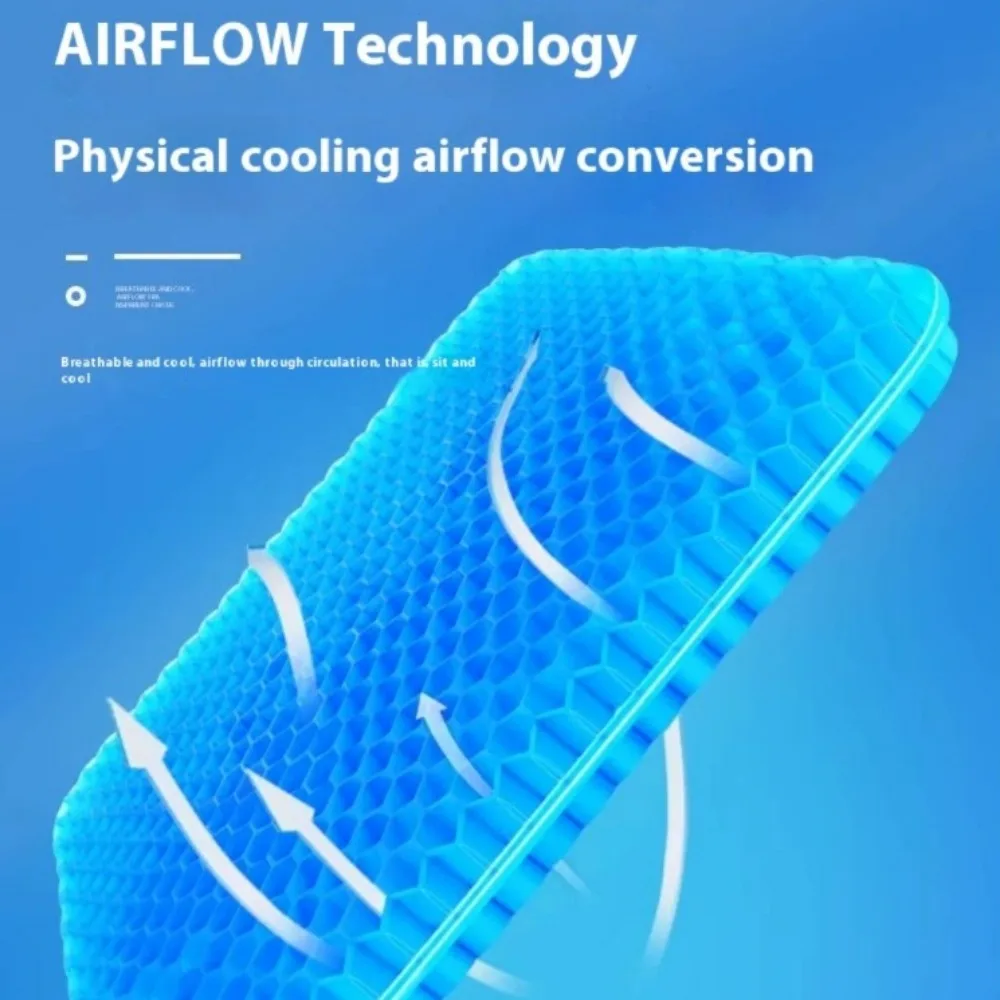 

Подушка для автомобильного сиденья, дышащая крутая гелевая охлаждающая подставка, универсальная автомобильная сотовая подушка для автомобиля, подушка для стула для домашнего офиса