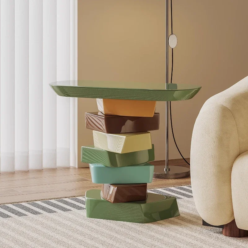 

Креативный красочный край стол для гостиной, диван, угловой прикроватный столик, современный роскошный художественный дизайн, мебель Mesa Auxiliar Salon 거실 테이블