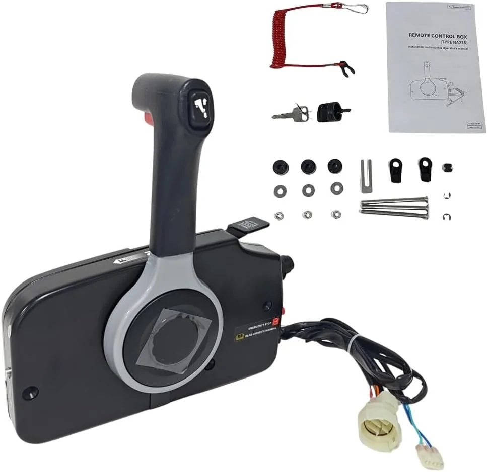 Winibo Boat Throttle and Shift Control of Outboard Engine 67200-93j50 for Side Mounted Control Box of  Outboard Engin