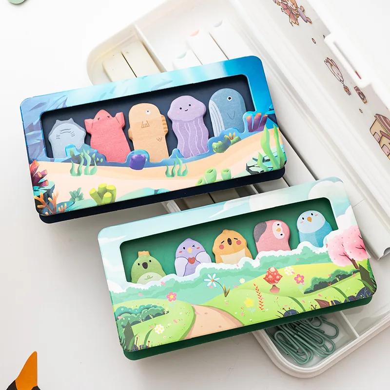 DIY بها بنفسك سلسلة الحيوان لطيف الكرتون ذاتية اللصق ورقة مذكرة الوسادة ملصق آخر ملاحظات لاصقة المفكرة اللوازم المكتبية المدرسية القرطاسية #3